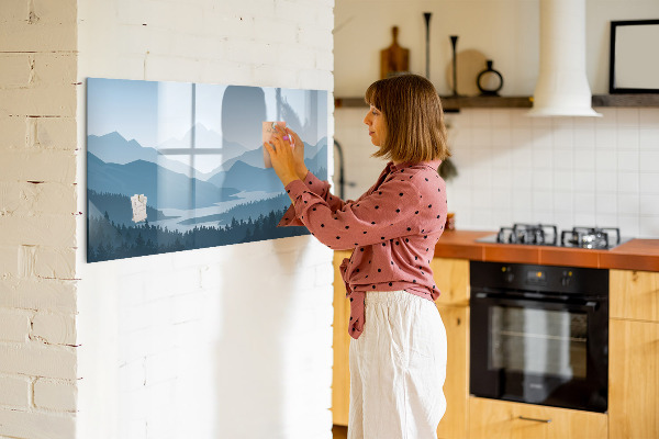 Tableau effaçable magnétique Un paysage propice aux souvenirs