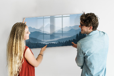 Tableau effaçable magnétique Un paysage propice aux souvenirs