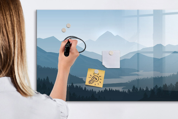 Tableau effaçable magnétique Un paysage propice aux souvenirs