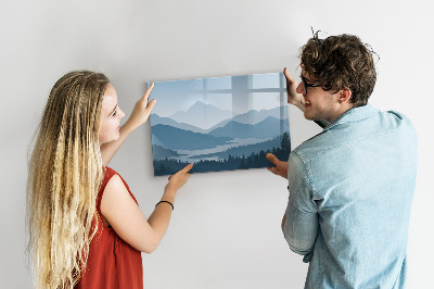 Tableau effaçable magnétique Un paysage propice aux souvenirs
