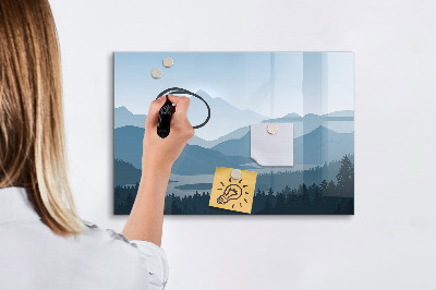 Tableau effaçable magnétique Un paysage propice aux souvenirs