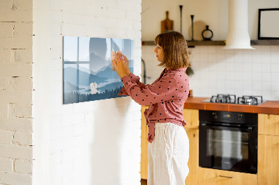 Tableau effaçable magnétique Un paysage propice aux souvenirs