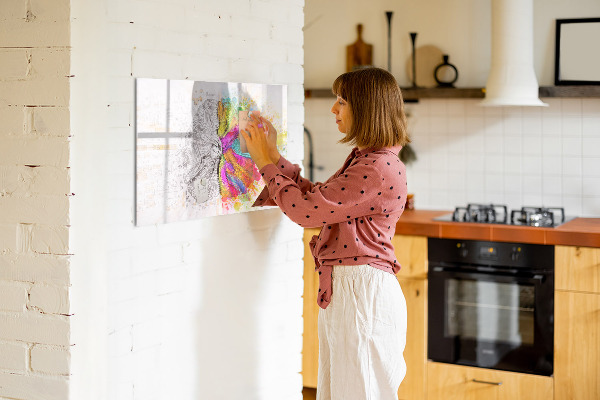 Tableau effaçable magnétique Un espace créatif pour les souvenirs et les idées