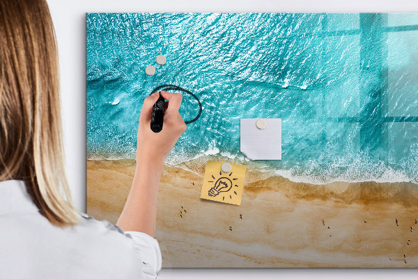 Tableau effaçable magnétique Un tableau élégant pour les notes et les photos