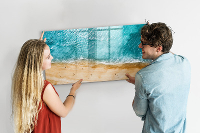 Tableau effaçable magnétique Un tableau élégant pour les notes et les photos