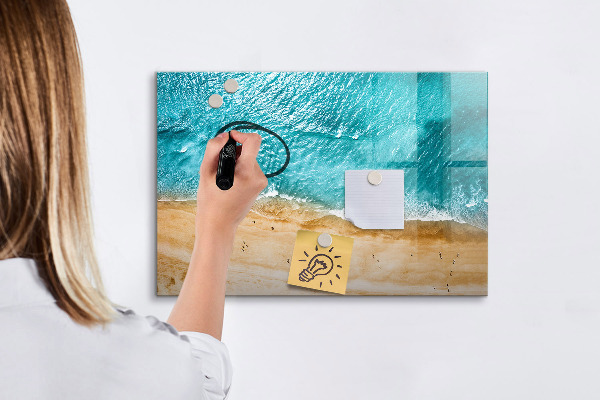 Tableau effaçable magnétique Un tableau élégant pour les notes et les photos