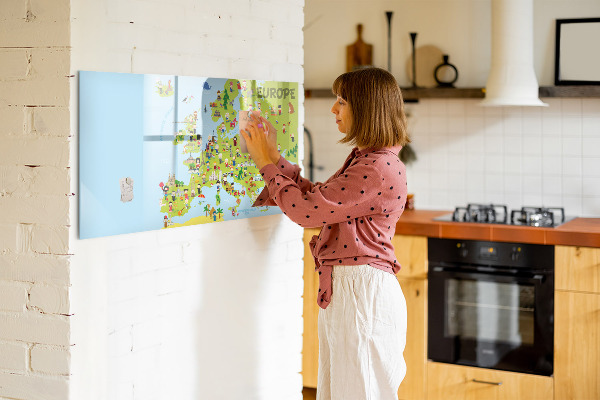 Tableau effaçable magnétique Carte interactive de l'Europe pour suivre vos voyages