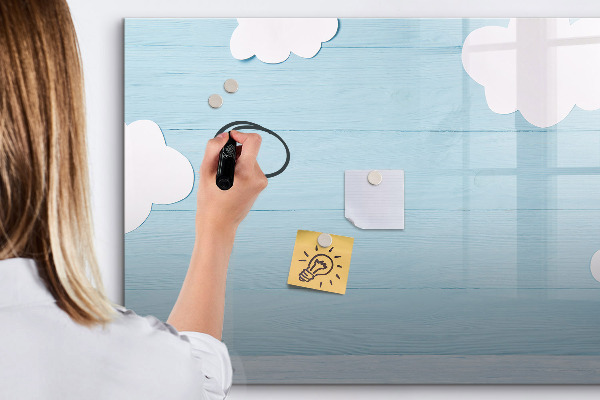 Tableau magnétique effaçable S'amuser avec les nuages ​​et les photos
