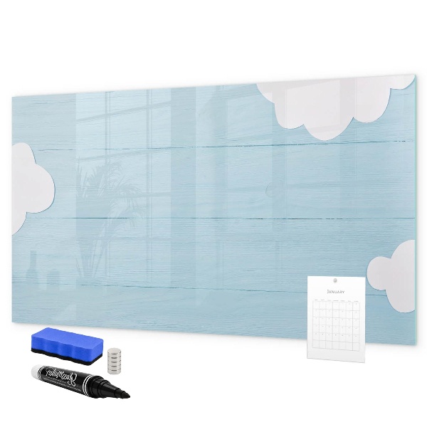 Tableau magnétique effaçable S'amuser avec les nuages ​​et les photos
