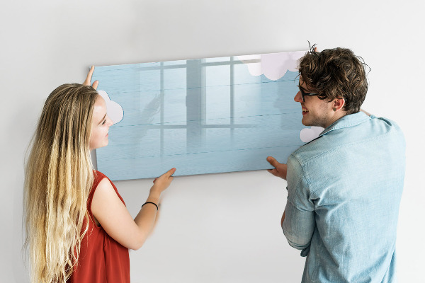 Tableau magnétique effaçable S'amuser avec les nuages ​​et les photos
