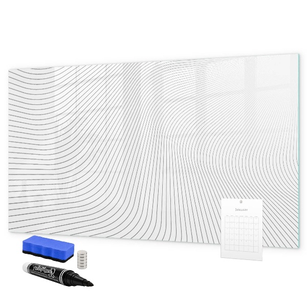 Tableau effaçable magnétique Tableau moderne pour photos et notes