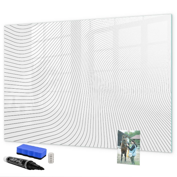 Tableau effaçable magnétique Tableau moderne pour photos et notes