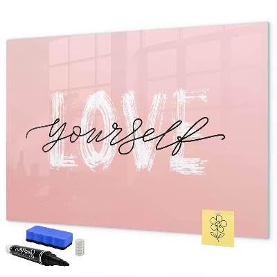 Tableau magnétique effaçable L'amour en photos et en souvenirs