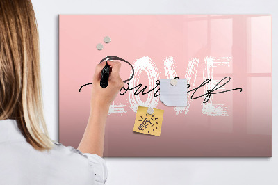 Tableau magnétique effaçable L'amour en photos et en souvenirs