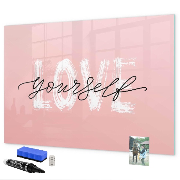 Tableau magnétique effaçable L'amour en photos et en souvenirs