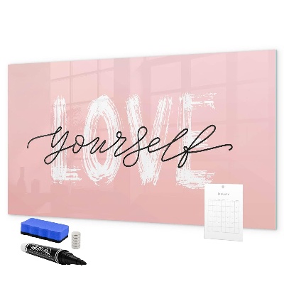 Tableau magnétique effaçable L'amour en photos et en souvenirs