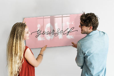 Tableau magnétique effaçable L'amour en photos et en souvenirs