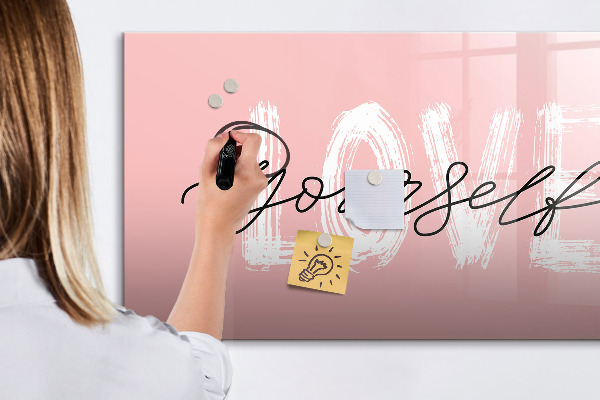 Tableau magnétique effaçable L'amour en photos et en souvenirs