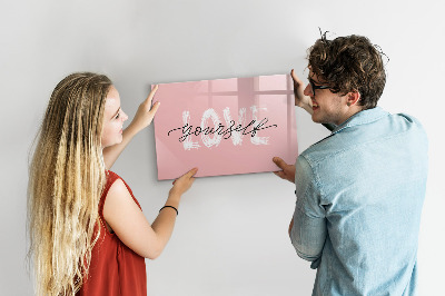 Tableau magnétique effaçable L'amour en photos et en souvenirs