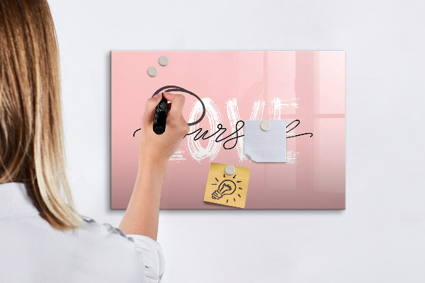 Tableau magnétique effaçable L'amour en photos et en souvenirs