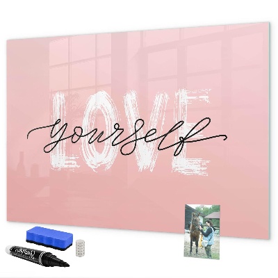 Tableau magnétique effaçable L'amour en photos et en souvenirs