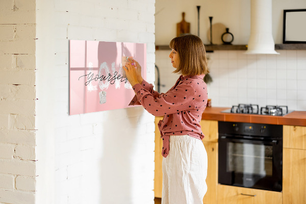 Tableau magnétique effaçable L'amour en photos et en souvenirs