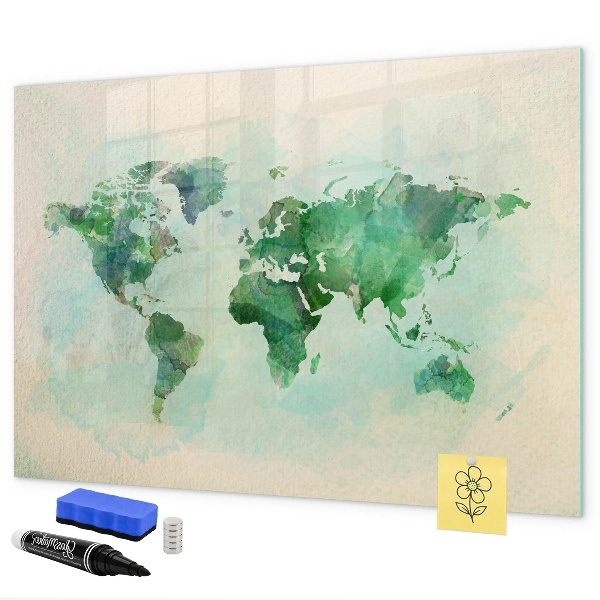 Tableau magnétique effaçable Cartographier les mémoires du monde