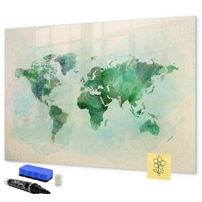 Tableau magnétique effaçable Cartographier les mémoires du monde