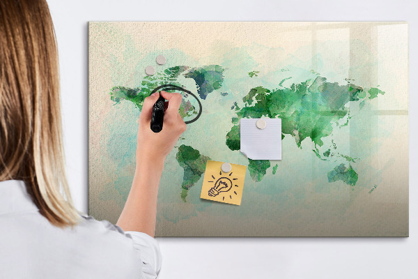 Tableau magnétique effaçable Cartographier les mémoires du monde