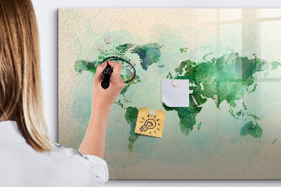 Tableau magnétique effaçable Cartographier les mémoires du monde
