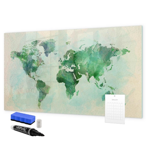 Tableau magnétique effaçable Cartographier les mémoires du monde