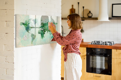 Tableau magnétique effaçable Cartographier les mémoires du monde