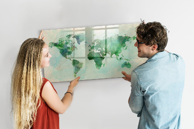 Tableau magnétique effaçable Cartographier les mémoires du monde