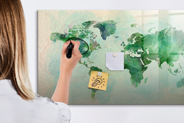 Tableau magnétique effaçable Cartographier les mémoires du monde