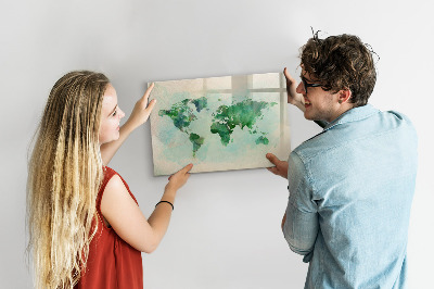 Tableau magnétique effaçable Cartographier les mémoires du monde