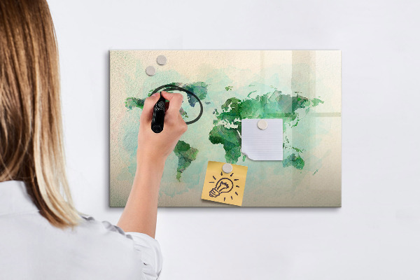 Tableau magnétique effaçable Cartographier les mémoires du monde