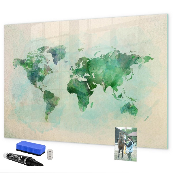 Tableau magnétique effaçable Cartographier les mémoires du monde
