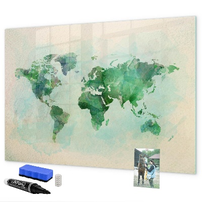 Tableau magnétique effaçable Cartographier les mémoires du monde