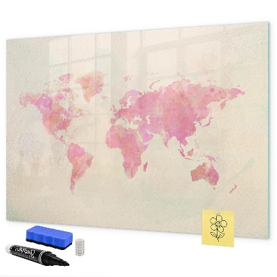 Tableau effaçable magnétique Une carte des souvenirs avec vos proches et votre animal de compagnie