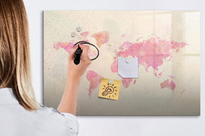 Tableau effaçable magnétique Une carte des souvenirs avec vos proches et votre animal de compagnie