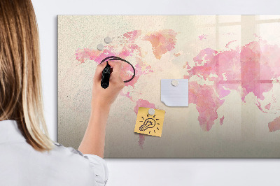 Tableau effaçable magnétique Une carte des souvenirs avec vos proches et votre animal de compagnie