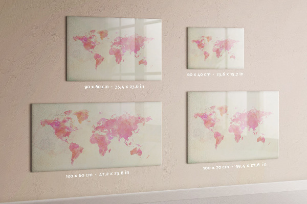 Tableau effaçable magnétique Une carte des souvenirs avec vos proches et votre animal de compagnie
