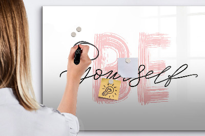 Tableau effaçable magnétique Un lieu inspirant pour les souvenirs et les photos