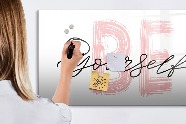 Tableau effaçable magnétique Un lieu inspirant pour les souvenirs et les photos