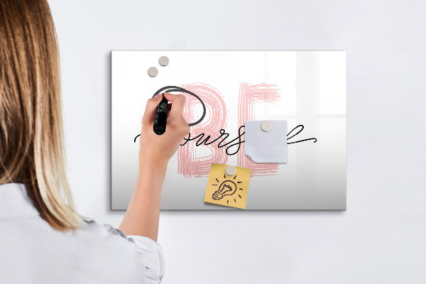 Tableau effaçable magnétique Un lieu inspirant pour les souvenirs et les photos
