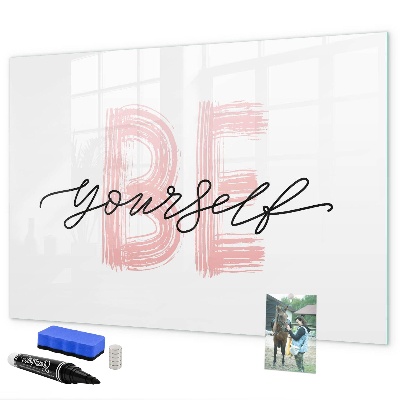 Tableau effaçable magnétique Un lieu inspirant pour les souvenirs et les photos