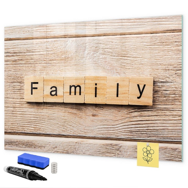 Tableau magnétique effaçable Un ensemble pour présenter des photos au mur