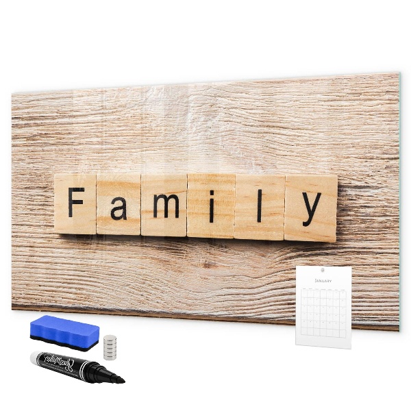 Tableau magnétique effaçable Un ensemble pour présenter des photos au mur