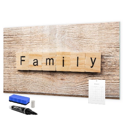 Tableau magnétique effaçable Un ensemble pour présenter des photos au mur