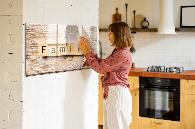 Tableau magnétique effaçable Un ensemble pour présenter des photos au mur